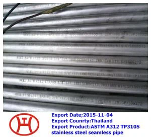 ASTM A312 TP310S Stainless Steel Pipe mingħajr saldatura