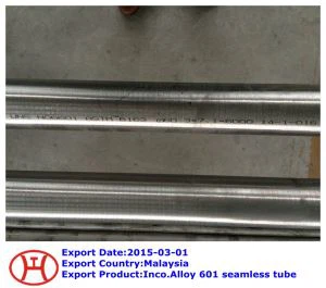 Inco.Alloy 601 Tubu mingħajr saldatura